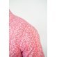 Koszula męska Slim CDR90 - 3D biała w różowy wzór (pasley)