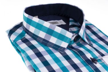 Koszula z długim rękawem Slim Fit - w kolorową kratę