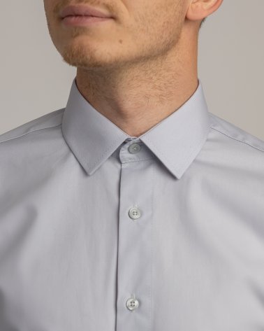 Koszula krótki rękaw Slim Line - szara