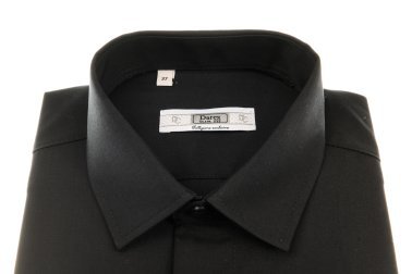 Koszula czarna z długim rękawem - Slim Line
