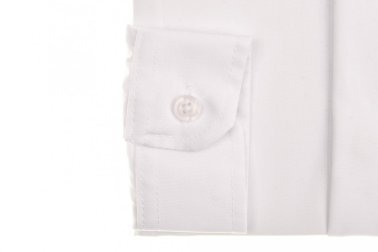 Koszula dziecięca - biała z krytą plisą