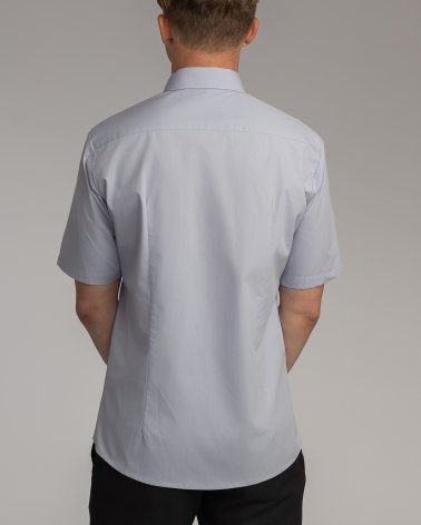 Koszula krótki rękaw Slim Line - szara