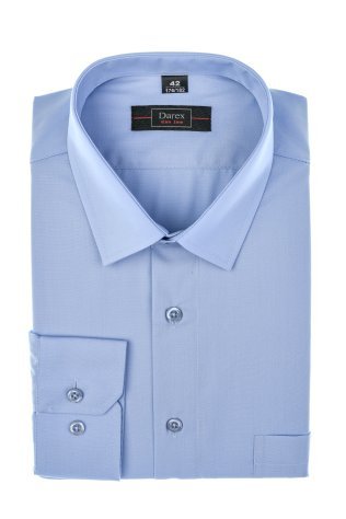 Koszula niebieska z długim rękawem - Slim Fit