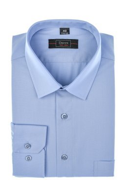 Koszula niebieska z długim rękawem - Slim Fit