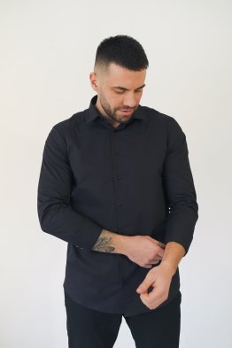 Koszula lycra czarna z długim rękawem
