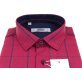 Koszula z długim rękawem Slim Fit/Slim Line - w czerwono-granatowo-szarą kratę