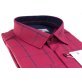 Koszula z długim rękawem Slim Fit/Slim Line - w czerwono-granatowo-szarą kratę