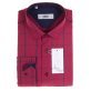 Koszula z długim rękawem Slim Fit/Slim Line - w czerwono-granatowo-szarą kratę