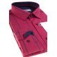 Koszula z długim rękawem Slim Fit/Slim Line - w czerwono-granatowo-szarą kratę